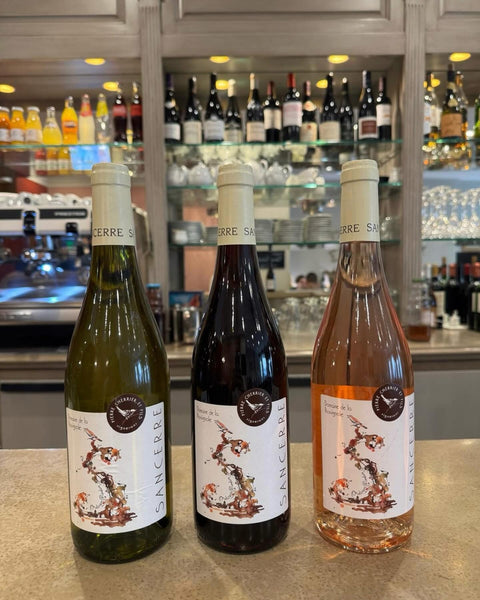 Sélection de vins de Sancerre – blanc, rouge et rosé – servie au restaurant Le Cathédrale Gourmand à Chartres